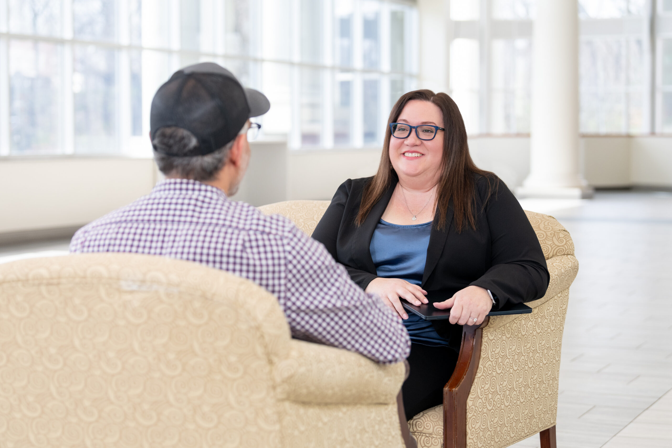 Amy K. Nunn in a one-on-one coaching session